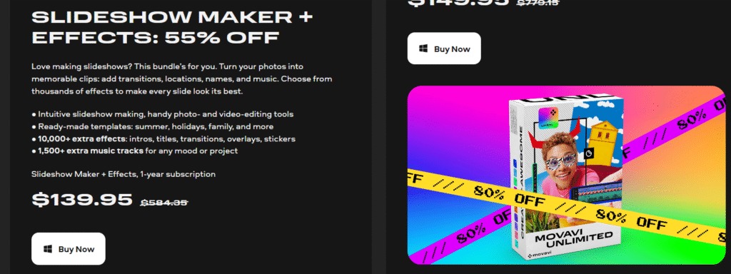 movavi slideshow maker blackfriday 2025