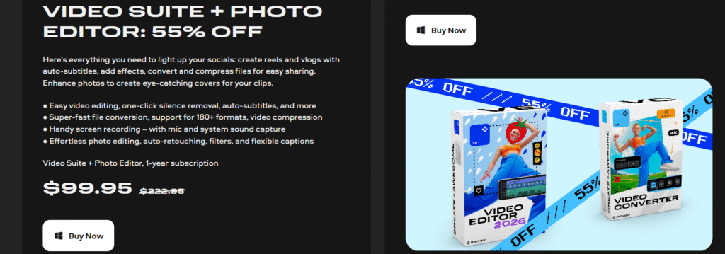 movavi video suite photo editor blackfriday 2025